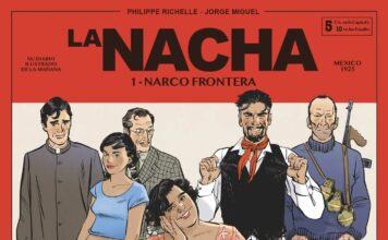 Couverture [BD] La Nacha T1 – La Reine du Crime, de Philippe Richelle & Jorge Miguel (Glénat)