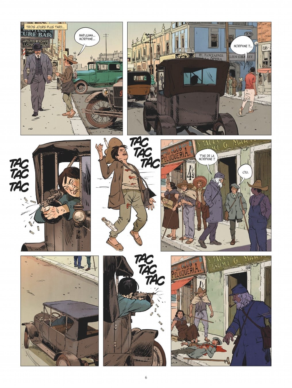 Planche intérieure La Nacha T1 Richelle Jorge Miguel Glénat
