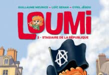Couverture [BD] Loumi T2 – Stagiaire de la République, de Guillaume Meurice & Loïc Senan (Delcourt Jeunesse)