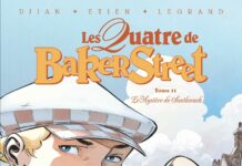 Couverture [BD] Les Quatre de Baker Street T11 – Le Mystère de Southwark, de Jean-Blaise Djian, Olivier Legrand & David Etien (Vents d'Ouest)