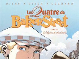 Couverture [BD] Les Quatre de Baker Street T11 – Le Mystère de Southwark, de Jean-Blaise Djian, Olivier Legrand & David Etien (Vents d'Ouest)
