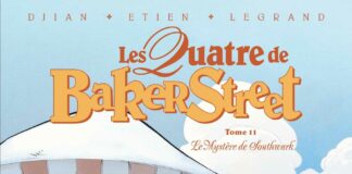 Couverture [BD] Les Quatre de Baker Street T11 – Le Mystère de Southwark, de Jean-Blaise Djian, Olivier Legrand & David Etien (Vents d'Ouest)