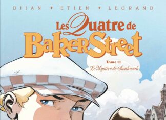 Couverture [BD] Les Quatre de Baker Street T11 – Le Mystère de Southwark, de Jean-Blaise Djian, Olivier Legrand & David Etien (Vents d'Ouest)