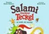 Couverture Salami docteur Teckel T5 Le Noël de Salami Rubio-Barreau Touly Gallimard Jeunesse