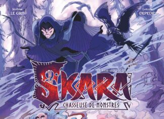 Couverture [BD] Skara, chasseuse de monstres T3 – Asvar Brume-de-Fer, de Jérôme Le Gris & Letizia Depedri (Glénat)