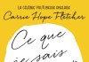 Ce que je sais (enfin!)