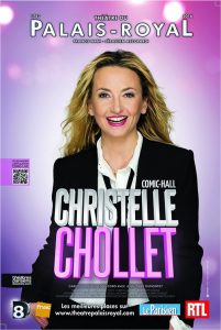 Christelle Chollet s’installe au Théâtre du Palais Royal, à Paris, le 4 août avec : Comic-Hall