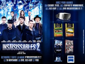 Résultats concours Insaisissables 2 : une Wonderbox + 1 Steelbook combo Blu-RAY + DVD gagnés