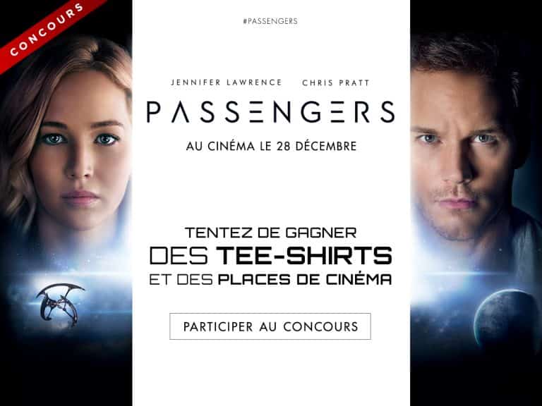 Concours Passengers : gagnez 20 places de ciné + 30 T-shirts manches longues