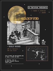 golden void - holy sons - flyer web