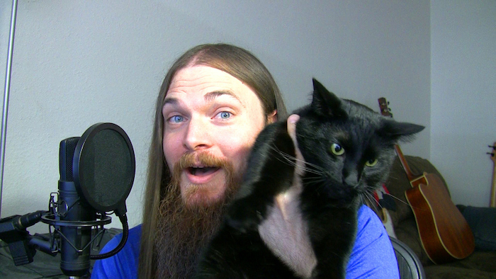 Smooth McGroove avec son chat !