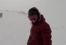 Vidéo : une snowboardeuse pourchassée par un ours ! snowboard ours